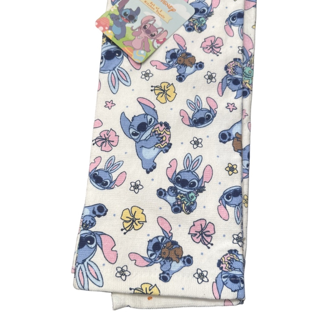 Disney Stitch Easter Kitchen Towels